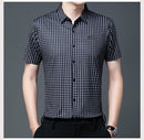 Men's Business Casual Plaid Shirt