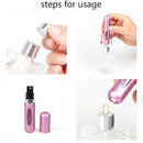 (Buy one get one free) 5ml Refillable Portable Mini Perfume Bottle