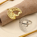 Alloy moon design napkin ring kitchen napkin holder