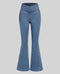 Revamp Your Style with Trendy Flared Jeans: High-Waisted, Pocketed, and Ultra-Comfortable