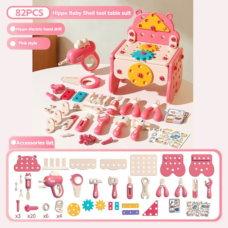 Hippo Xiaobei tool box toy