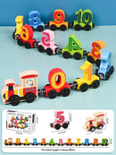 Magnetic Wooden Number Train: Early Education Toy for 1-3 Year Old Toddlers