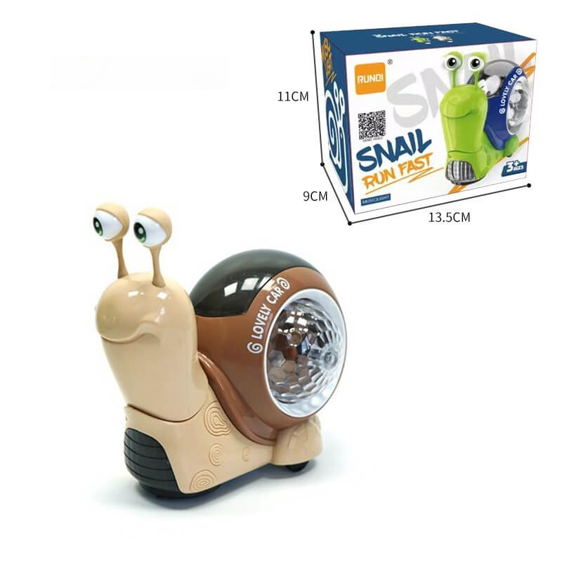 Creative All-directional Rocking Snail Toy - Children's Electric, 3D Lighting, Music Projection, Fun for the Whole Family