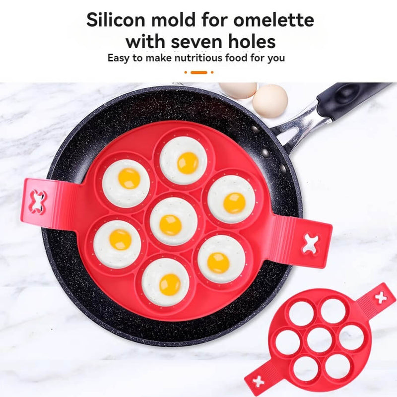 （2PCS）Food Grade Silicone Omelette Maker