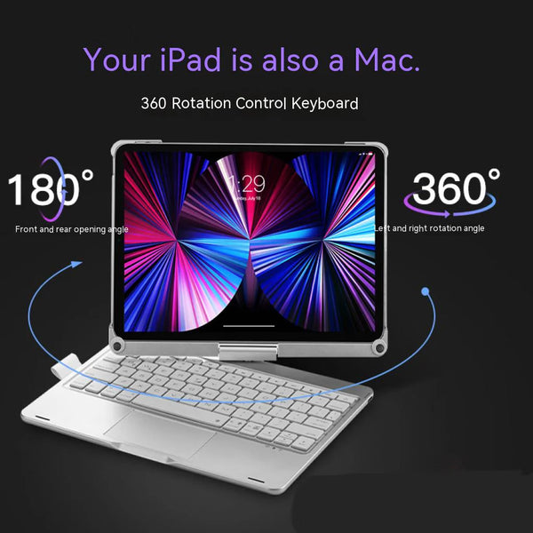 Rotate Pro Wireless Keyboard Case for iPad