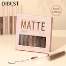 Nature's Nude Palette: Matte Mist-Finish Liquid Eyeshadow Duo Set in Earth Tones