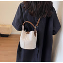 Fashionable Bucket Bag Crafted with Italian Leather