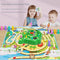 Children's tortoise and hare cross-country race interactive tabletop game