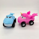 Fun And Colorful Animal-Shaped Squeeze Toy Cars For Kids - Safe, Durable, And Super Flexible