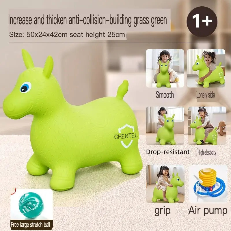 children's inflatable jumping horse