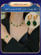 High Quality Emerald Jewelry Set of 4