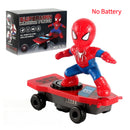 Spider-Man Stunt Skateboard 360 Degree Spinning Musical Toys