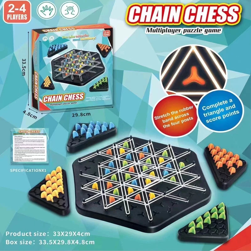 Children's Intelligence Cultivation - Chain Chess Board Puzzle Game