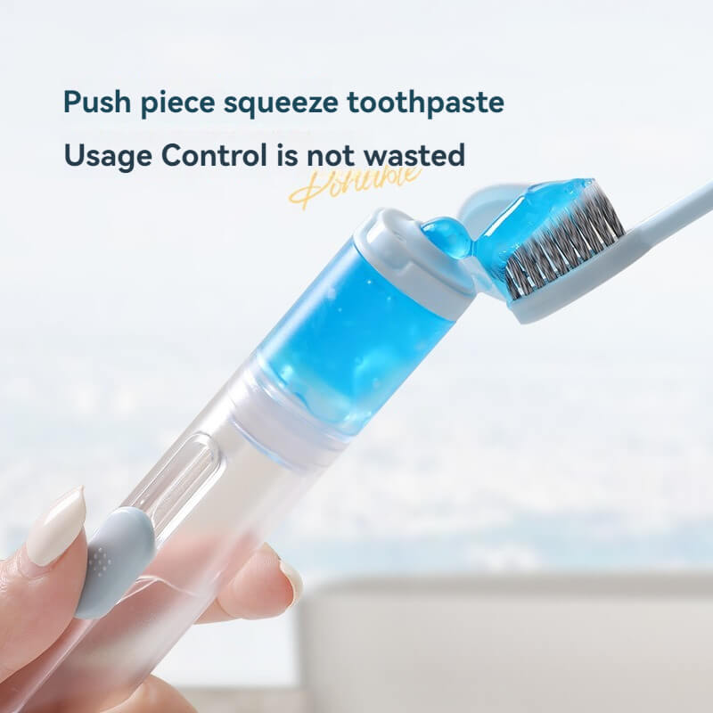 （2PCS)Portable travel toothbrush set