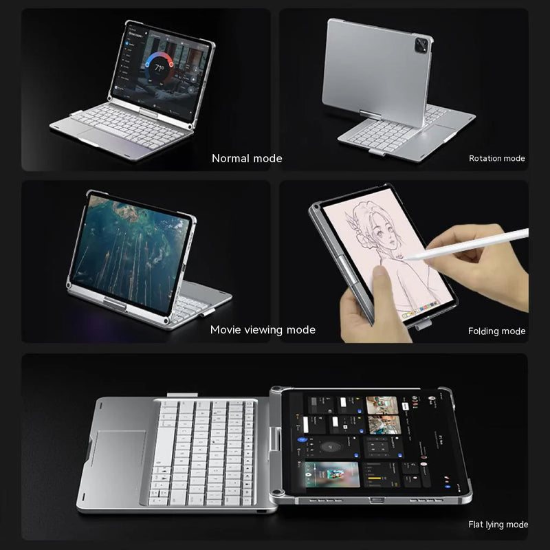 Rotate Pro Wireless Keyboard Case for iPad