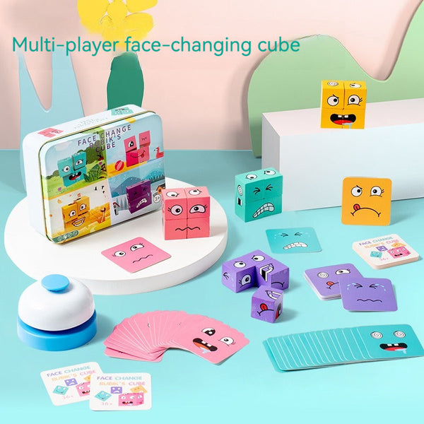 Creative Toy for Cultivating Logical Thinking and Brain Training - Expression Puzzle Blocks, Suitable for Children aged 3 and above.