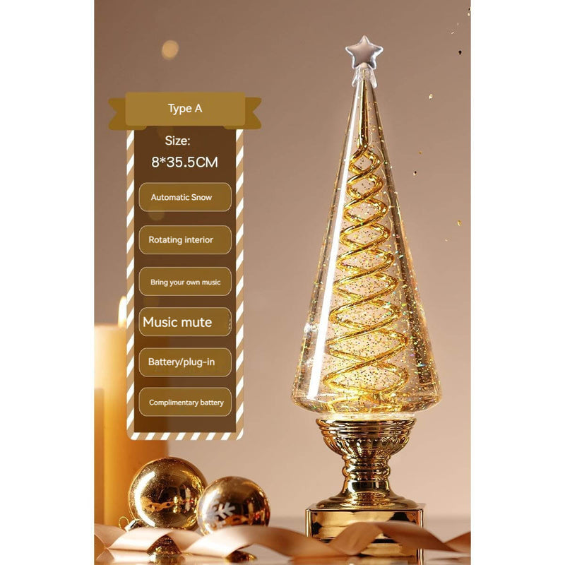 2023 new desktop mini light up christmas tree ambient decoration lights