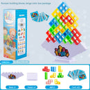 Fun balancing game swinging Jenga blocks to cultivate children's concentration