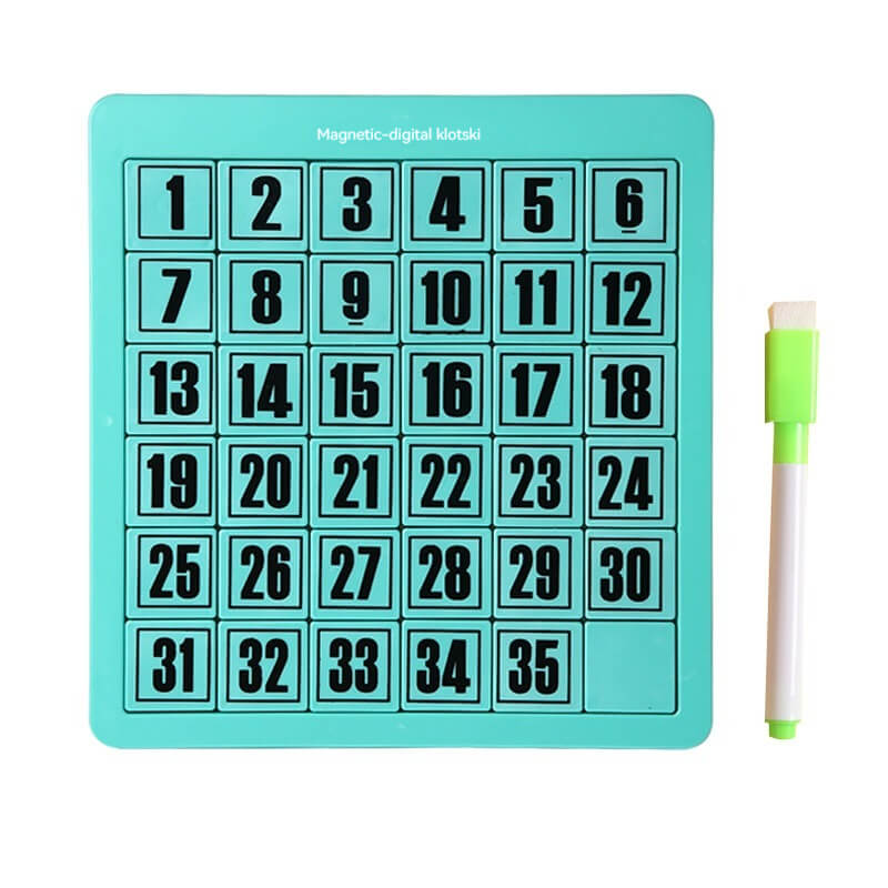 Number slide puzzle toy - children's educational game, exercise intelligence and enhance creativity