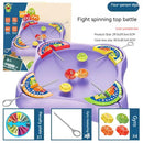 Pull-out gyro battle disk children's parent-child interaction toy set of multi-player competition against the gyro