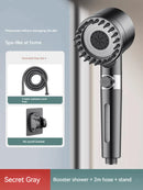 High-Grade Pressurized Bathroom Shower Head With Hose - 2 PCS