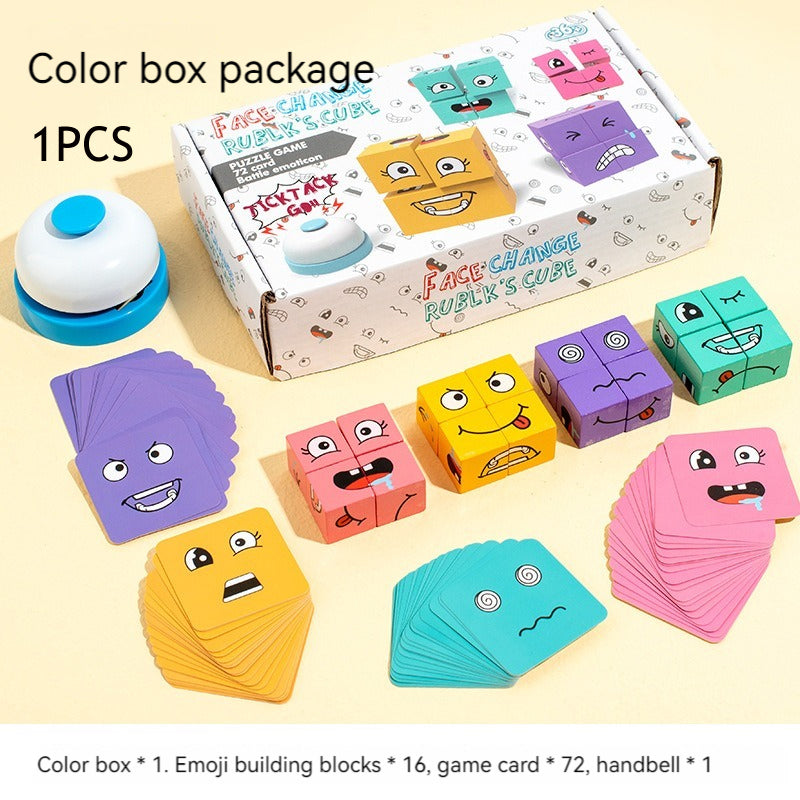 Creative Toy for Cultivating Logical Thinking and Brain Training - Expression Puzzle Blocks, Suitable for Children aged 3 and above.