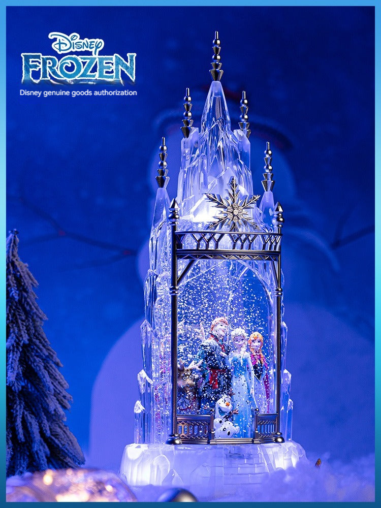 Princess Elsa Music Box Crystal Ball Music Box Disney Genuine Wind Lantern Frozen Snow Birthday Gift